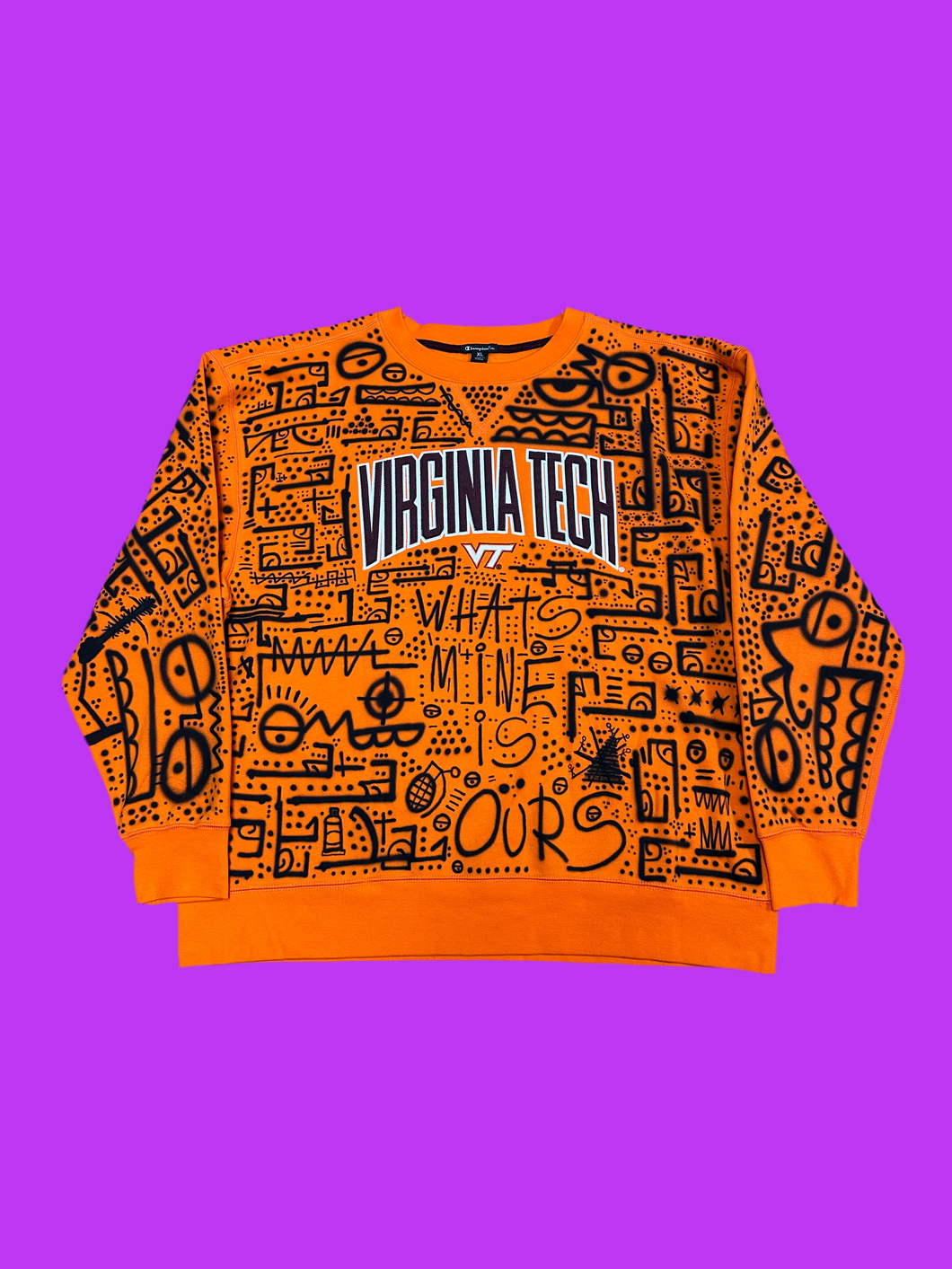 “Blickstynine” All Over Paint Crewneck - XL