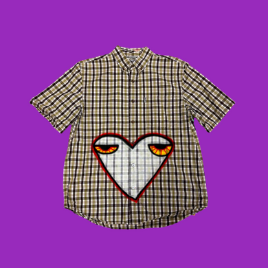 “FartHeart Button Down #1” - (Size Large)