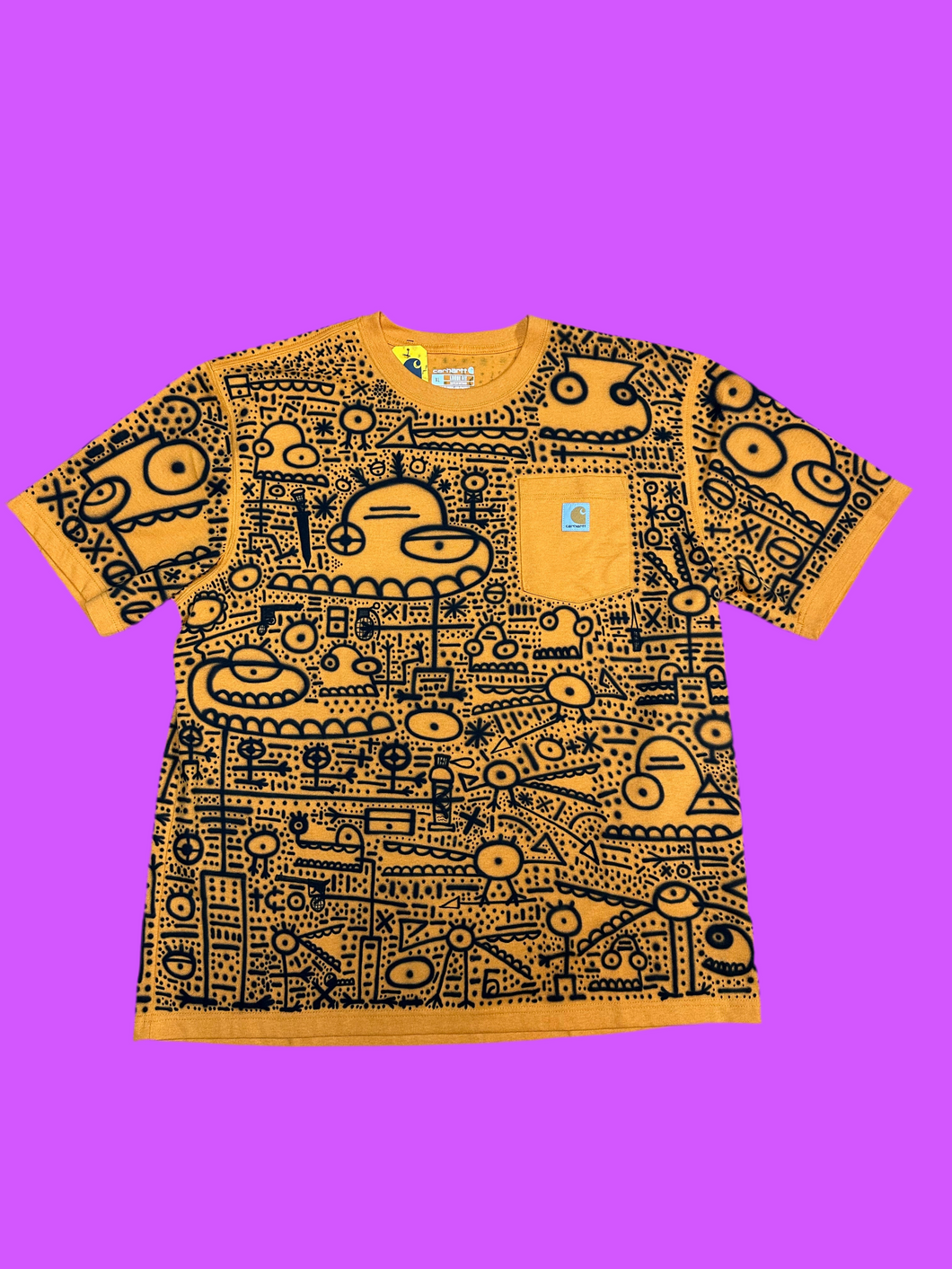“Blickstynine” All Over Paint Shirt - 6 - XL