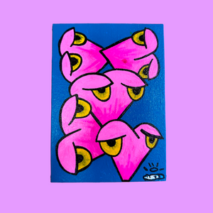 “Pink Farthearts” - Canvas