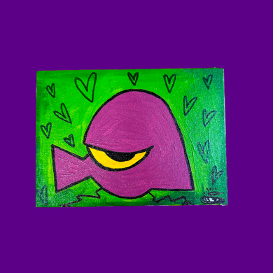 “Purp Bird” - Canvas