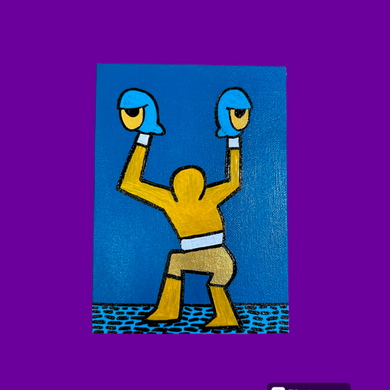 “Blue Boxer” - Canvas